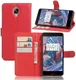 OnePlus 3T / 3 hoesje met kaarthouder rood afbeelding 3