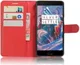 OnePlus 3T / 3 hoesje met kaarthouder rood afbeelding 1