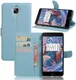 OnePlus 3T / 3 hoesje met kaarthouder blauw afbeelding 3