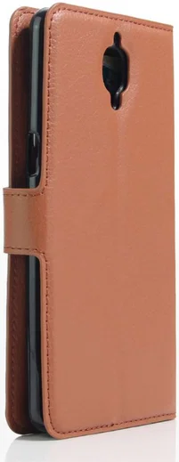 OnePlus 3T / 3 hoesje met kaarthouder bruin afbeelding 5