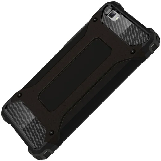 Hybride Huawei Ascend P8 Lite Hoesje Zwart afbeelding 2
