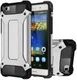 Hybride Huawei Ascend P8 Lite Hoesje Grijs afbeelding 1