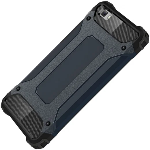 Hybride Huawei Ascend P8 Lite Hoesje Donker Blauw afbeelding 2