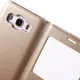 Samsung Galaxy J5 (2016) Window View Flip Hoesje Goud afbeelding 5
