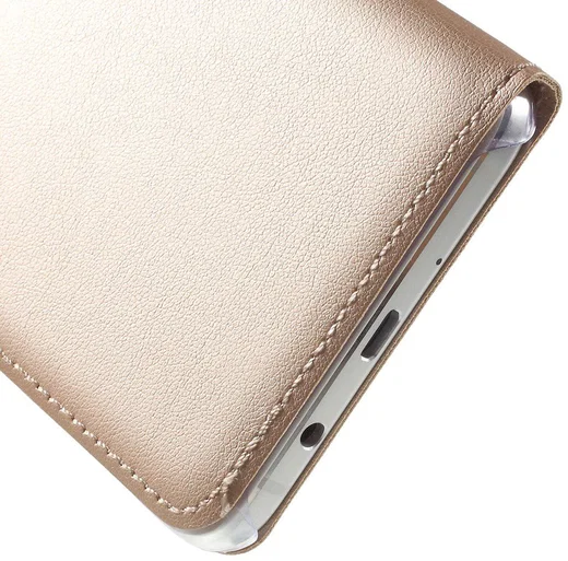 Samsung Galaxy J5 (2016) Window View Flip Hoesje Goud afbeelding 7