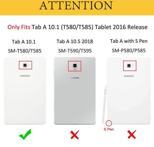 Samsung Galaxy Tab A 10.1 (2016) 360° Draaibare Hoes Zwart afbeelding 10