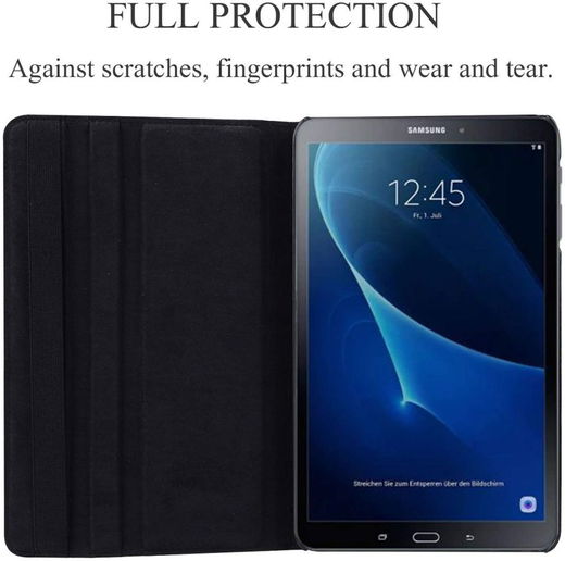 Samsung Galaxy Tab A 10.1 (2016) 360° Draaibare Hoes Zwart afbeelding 2