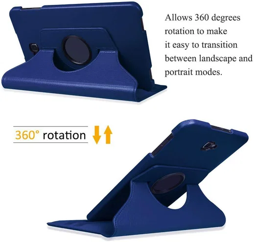 Samsung Galaxy Tab A 10.1 (2016) 360° Draaibare Hoes Blauw afbeelding 4