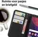 Alcatel Pixi 4 (5) 4G Portemonnee Flip Hoesje Zwart afbeelding 2