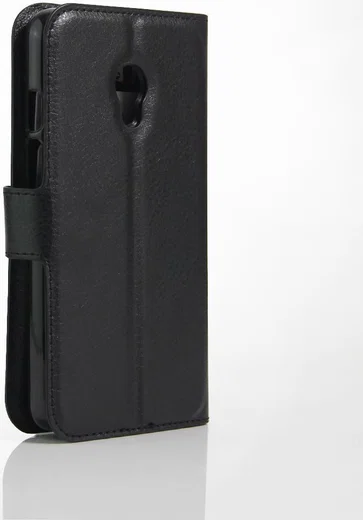 Alcatel Pixi 4 (5) 4G Portemonnee Flip Hoesje Zwart afbeelding 8