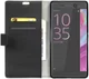 Sony Xperia XA Ultra Portemonnee Flip Hoesje Zwart afbeelding 1