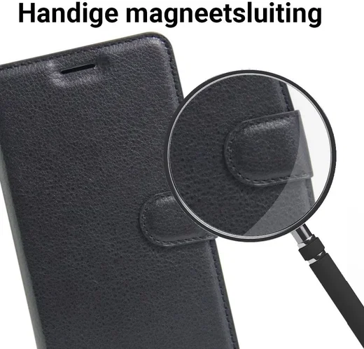 Apple iPhone 7 / 8 Stijlvol Hoesje met Kaarthouder Zwart afbeelding 4