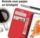 Apple iPhone 7 / 8 Hoesje met Kaarthouder Rood afbeelding 2