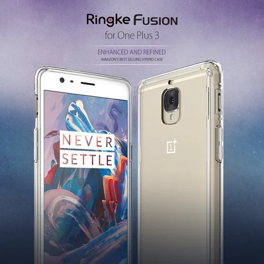 Ringke Fusion OnePlus 3T / 3 Hoesje Doorzichtig Crystal View afbeelding 4