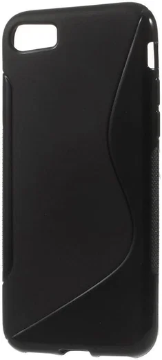 Flexibel Apple iPhone 8/7 Hoesje S-Curve Zwart afbeelding 3
