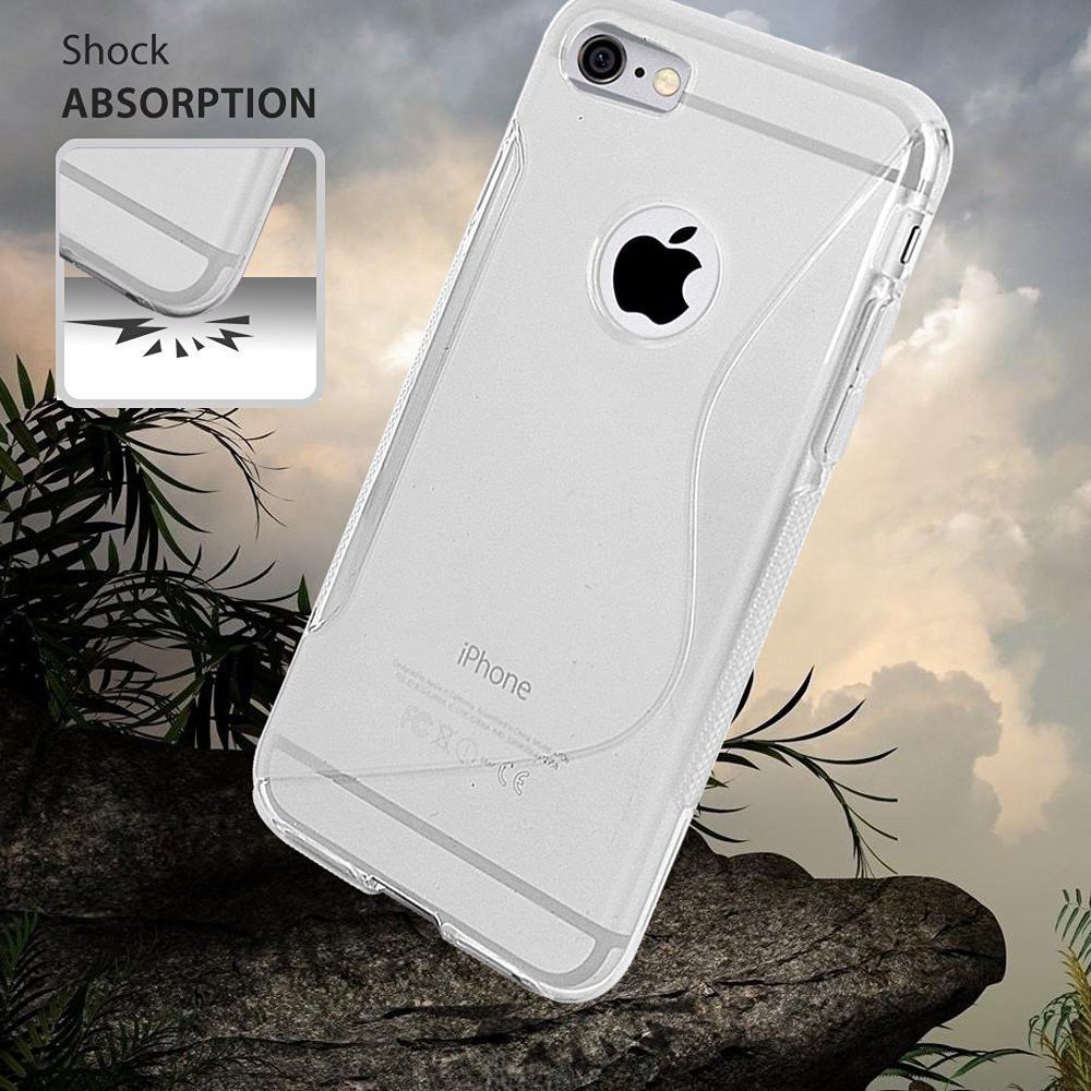 Flexibel Apple iPhone 8/7 Hoesje S-Curve Transparant afbeelding 2