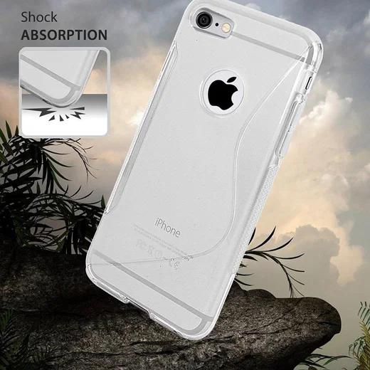 Flexibel Apple iPhone 8/7 Hoesje S-Curve Transparant afbeelding 2