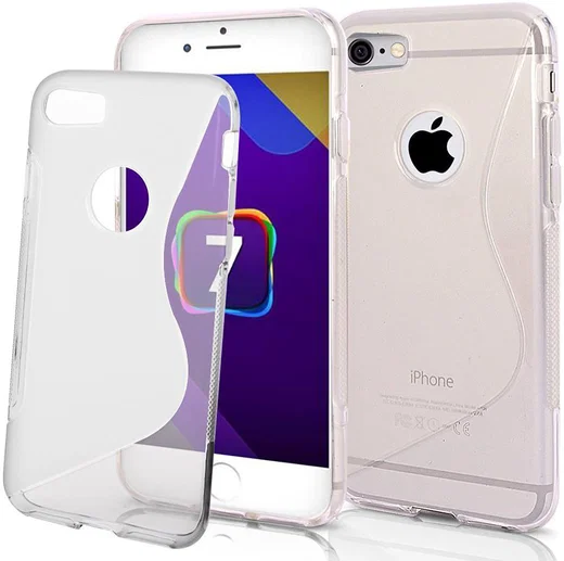 Flexibel Apple iPhone 8/7 Hoesje S-Curve Transparant afbeelding 6
