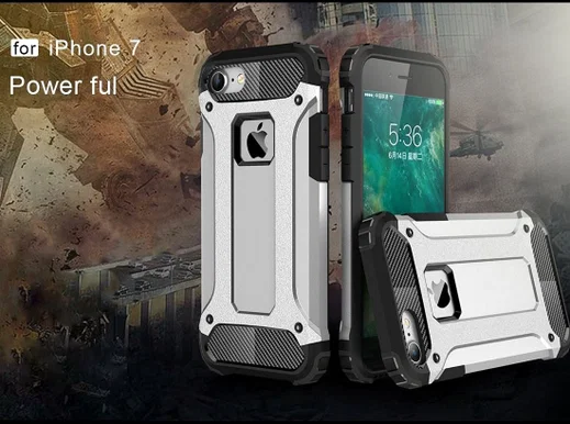 Apple iPhone 7/8 Hoesje Shock Proof Hybride Back Cover Wit afbeelding 8