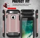 Apple iPhone 7/8 Hoesje Shock Proof Hybride Back Cover Roze afbeelding 5