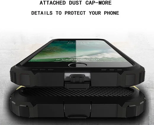 Apple iPhone 7/8 Hoesje Shock Proof Hybride Back Cover Goud afbeelding 7