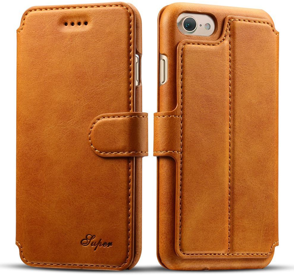 Apple iPhone 7 / 8 Hoesje Saddle Bruin afbeelding 2