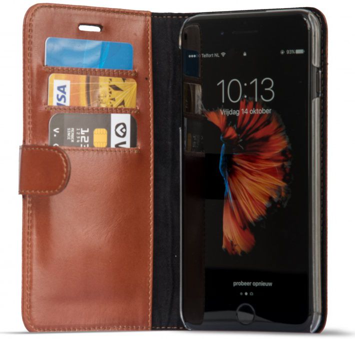 Valenta Classic Luxe iPhone 8/7/6(s) Plus Hoesje Leer Bookcase Bruin afbeelding 12