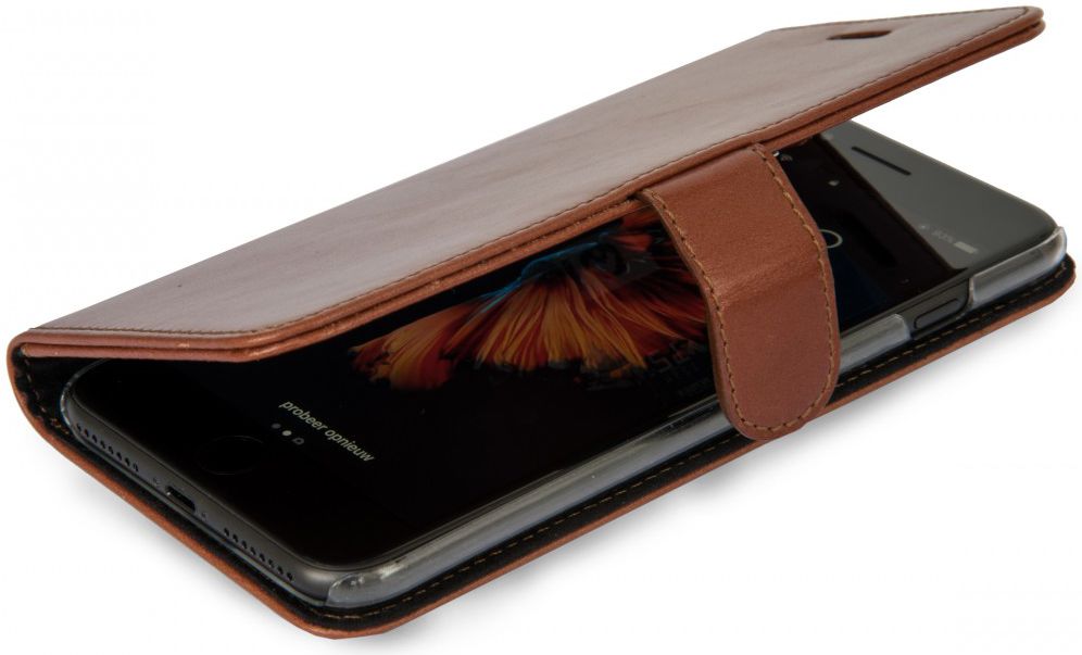Valenta Classic Luxe iPhone 8/7/6(s) Plus Hoesje Leer Bookcase Bruin afbeelding 11