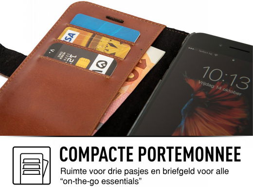 Valenta Classic Luxe iPhone 8/7/6(s) Plus Hoesje Leer Bookcase Bruin afbeelding 4