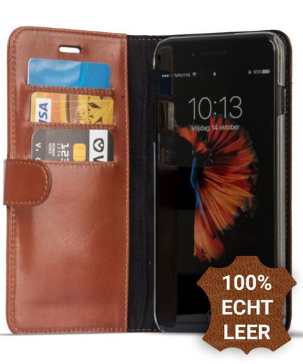 Valenta Classic Luxe iPhone 8/7/6(s) Plus Hoesje Leer Bookcase Bruin afbeelding 1