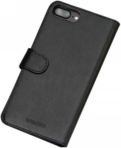 Valenta Classic Luxe iPhone 8/7/6(s) Plus Hoesje Leer Bookcase Zwart afbeelding 7