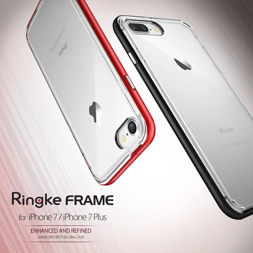 Ringke Frame Hoesje Apple iPhone 7 / 8 Roze Goud afbeelding 8