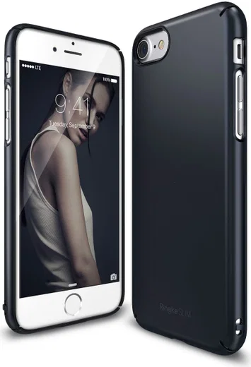 Ringke Slim Apple iPhone 7 / 8 ultra dun hoesje Slate Metal afbeelding 2