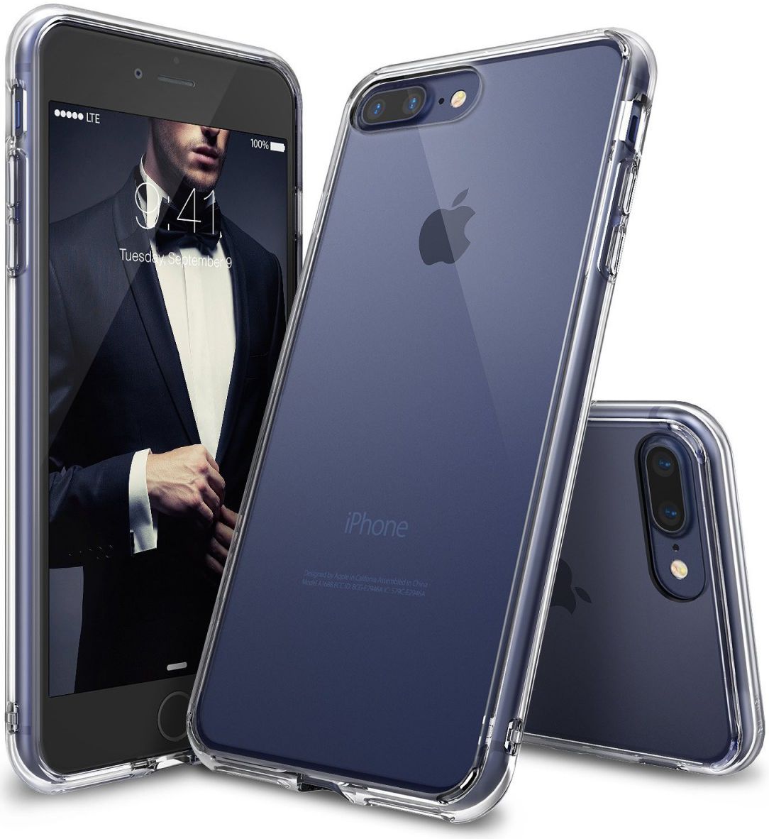 Ringke Fusion iPhone 7 Plus / 8 Plus Hoesje Doorzichtig Crystal View afbeelding 1