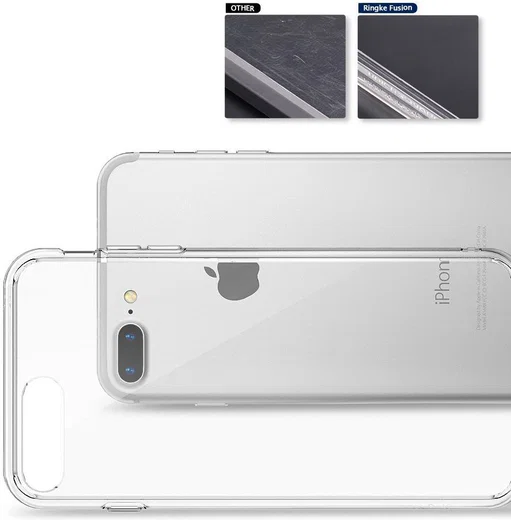 Ringke Fusion iPhone 7 Plus / 8 Plus Hoesje Doorzichtig Crystal View afbeelding 3