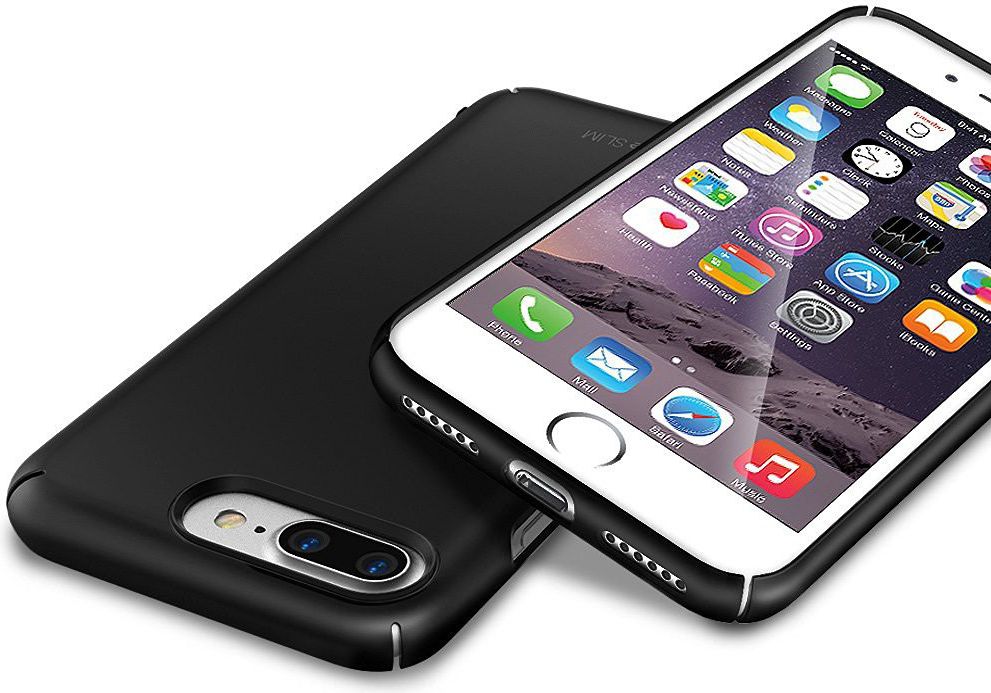 Ringke Slim Apple iPhone 7 Plus / 8 Plus ultra dun hoesje SF Black afbeelding 2