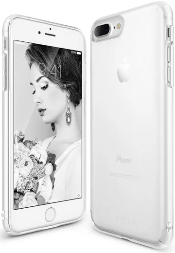 Ringke Slim Apple iPhone 7 Plus / 8 Plus ultra dun hoesje Frost White afbeelding 1