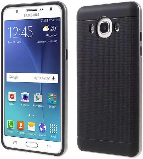 Samsung Galaxy J5 2016 Hybride TPU Hoesje Grijs afbeelding 1