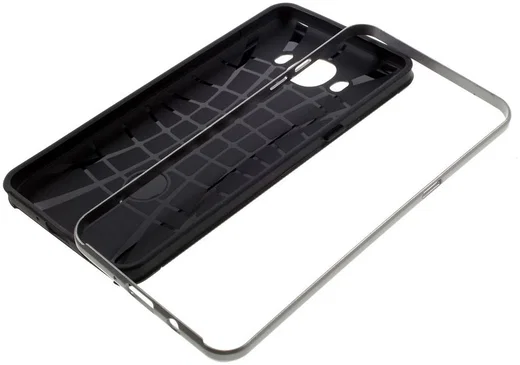 Samsung Galaxy J5 2016 Hybride TPU Hoesje Grijs afbeelding 2