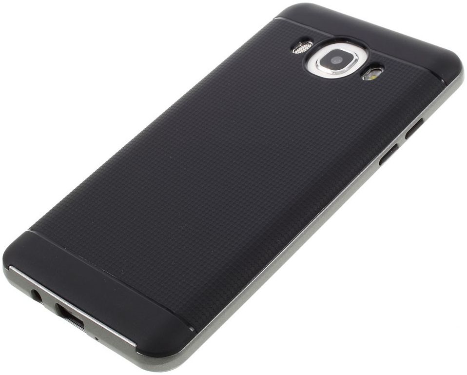 Samsung Galaxy J5 2016 Hybride TPU Hoesje Grijs afbeelding 6