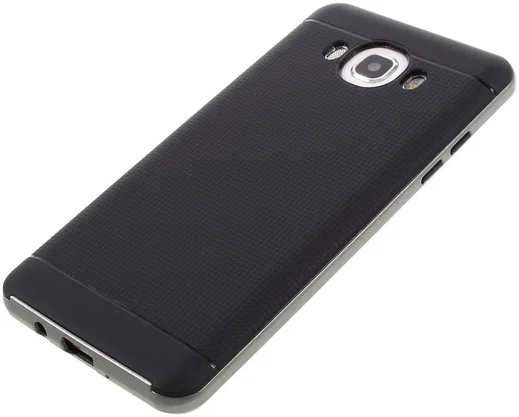 Samsung Galaxy J5 2016 Hybride TPU Hoesje Grijs afbeelding 6