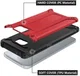 Samsung Galaxy S7 Hoesje Shock Proof Hybride Back Cover Rood afbeelding 4