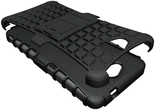 Microsoft Lumia 650 Hoesje anti-slip stand Zwart afbeelding 3