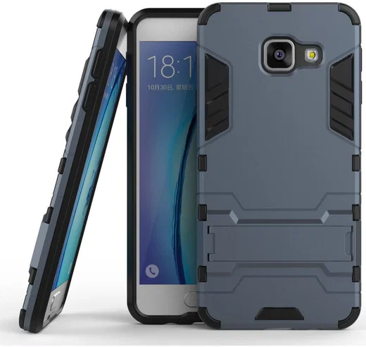 Hybride Samsung Galaxy A3 (2016) Hoesje Blauw afbeelding 3