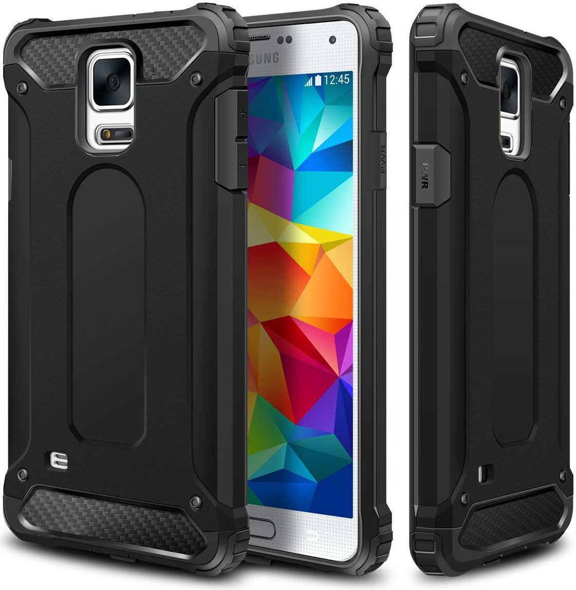 Hybride Samsung Galaxy S5 Hoesje Zwart afbeelding 1