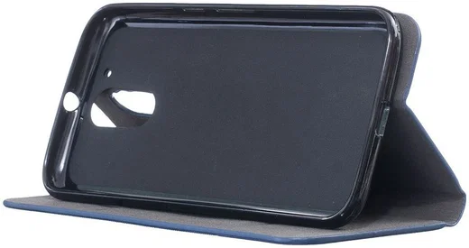 Motorola Moto G4 Plus Linnen Textuur Flip Hoesje Gray afbeelding 3