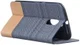 Motorola Moto G4 Plus Linnen Textuur Flip Hoesje Gray afbeelding 5