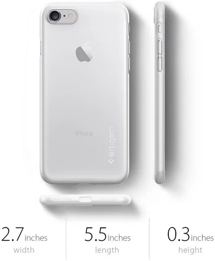 Spigen AirSkin Apple iPhone 7 / 8 Case Transparant afbeelding 5