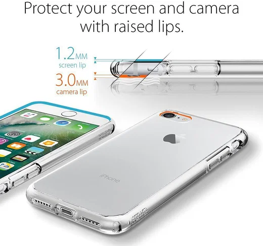 Spigen Ultra Hybrid Case Apple iPhone 7 / 8 Crystal Clear afbeelding 7