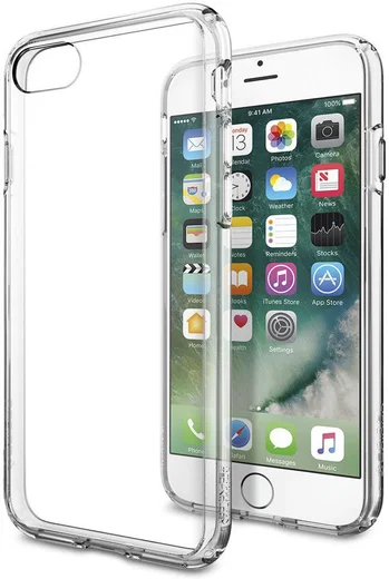 Spigen Ultra Hybrid Case Apple iPhone 7 / 8 Crystal Clear afbeelding 1